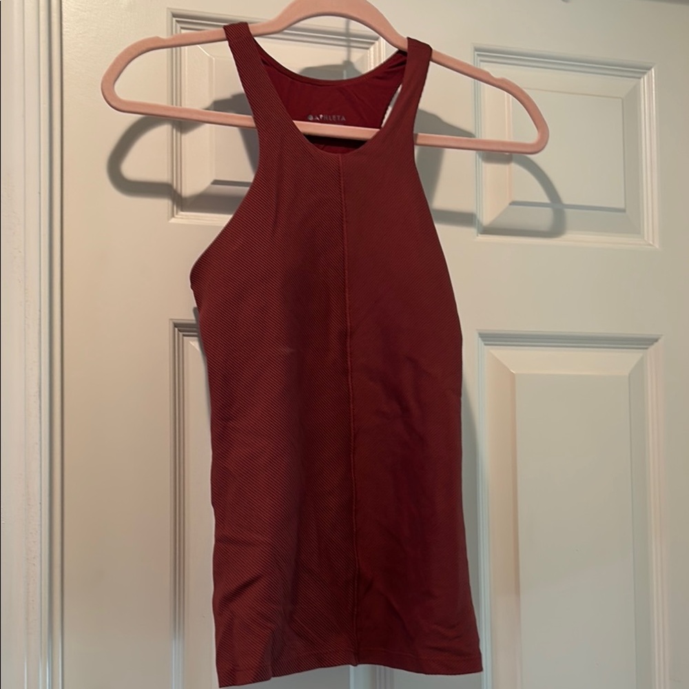 Athleta burnt orange Racerback Tank Top